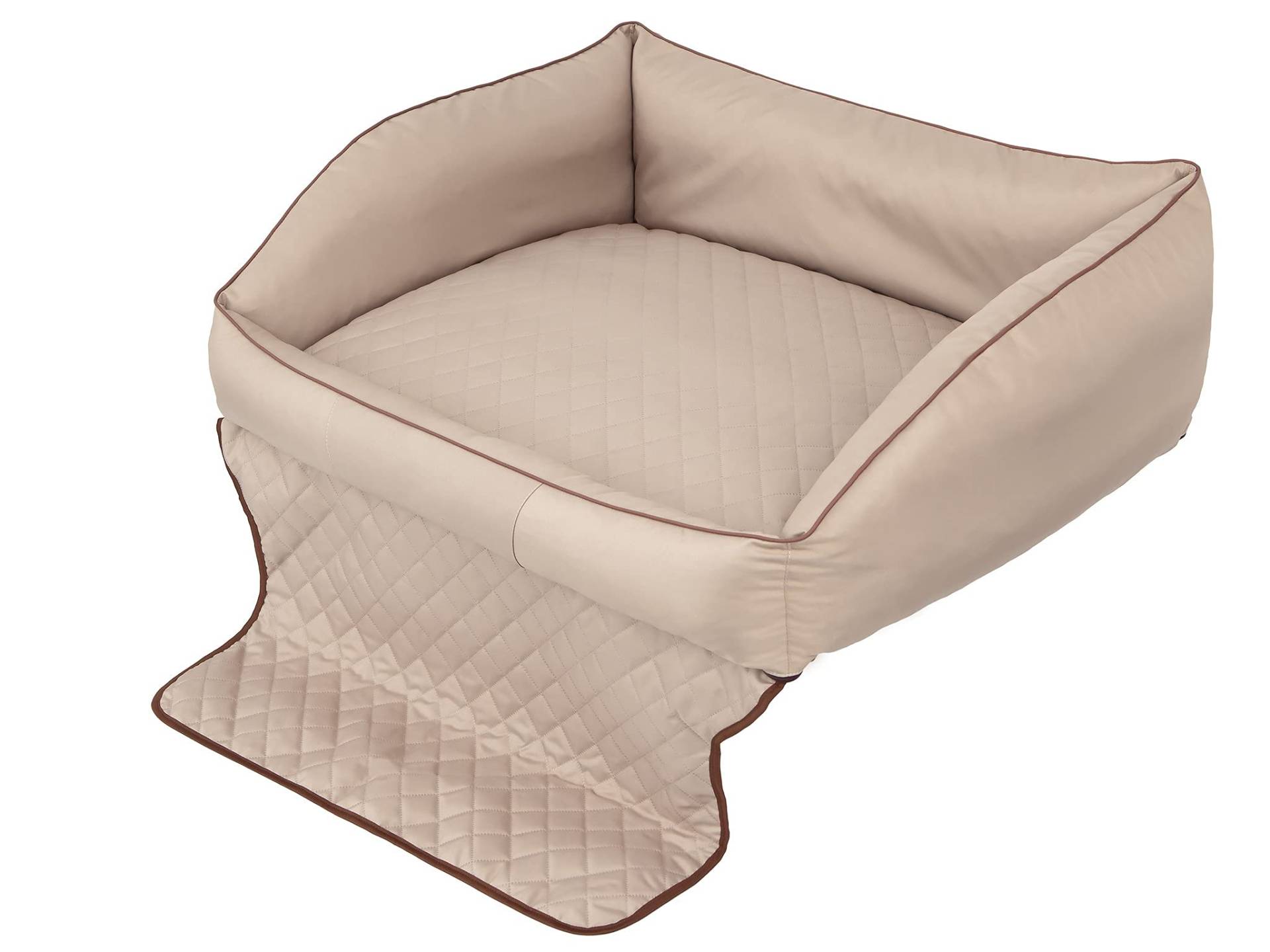 PillowPrim Hundebett, Hundebett, Hundesofa, Hundekissen, Ruheplatz, Hundematratze, Hundehütte, Hundeplatz, Hundekorb, Auto Sitzkissen, Transport, Reisen 100x80 cm von PillowPrim