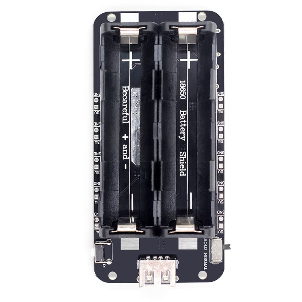 Lithium-Batterie-Expansion Board Lademodul Mobile Leistungsausdehnung Zwei-Wege 18650 Lithiumbatterie-Expansion Schwarzer Schild von Pineeseatile