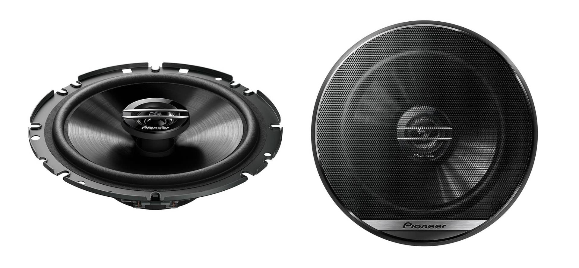 Pioneer TS-G1720F 2-Weg-Koaxiallautsprecher für Autos (300 W), 17 cm, kraftvoller Klang, IMPP-Membran für optimalen Bass, 40 W Eingangsnennleistung, 49.7 mm Einbautiefe, schwarz, 2 Lautsprecher von Pioneer