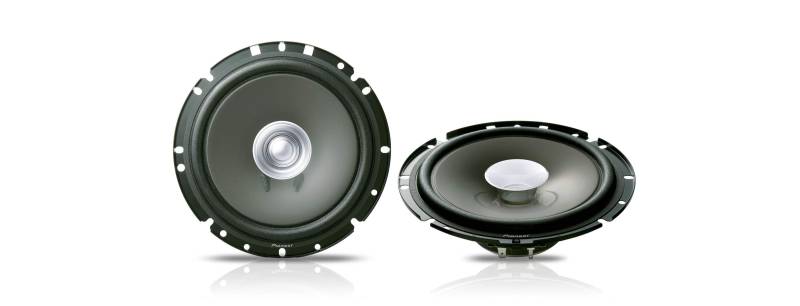 Pioneer TS-1701I 17cm fahrzeugspezifische Doppelmembran-Lautsprecher Set mit 2 Lautsprechern (je 170 W max., 35 W Sinus), kraftvoller Klang, 46 mm Einbautiefe, 147 mm Einbauausschnitt, mit Gitter von Pioneer