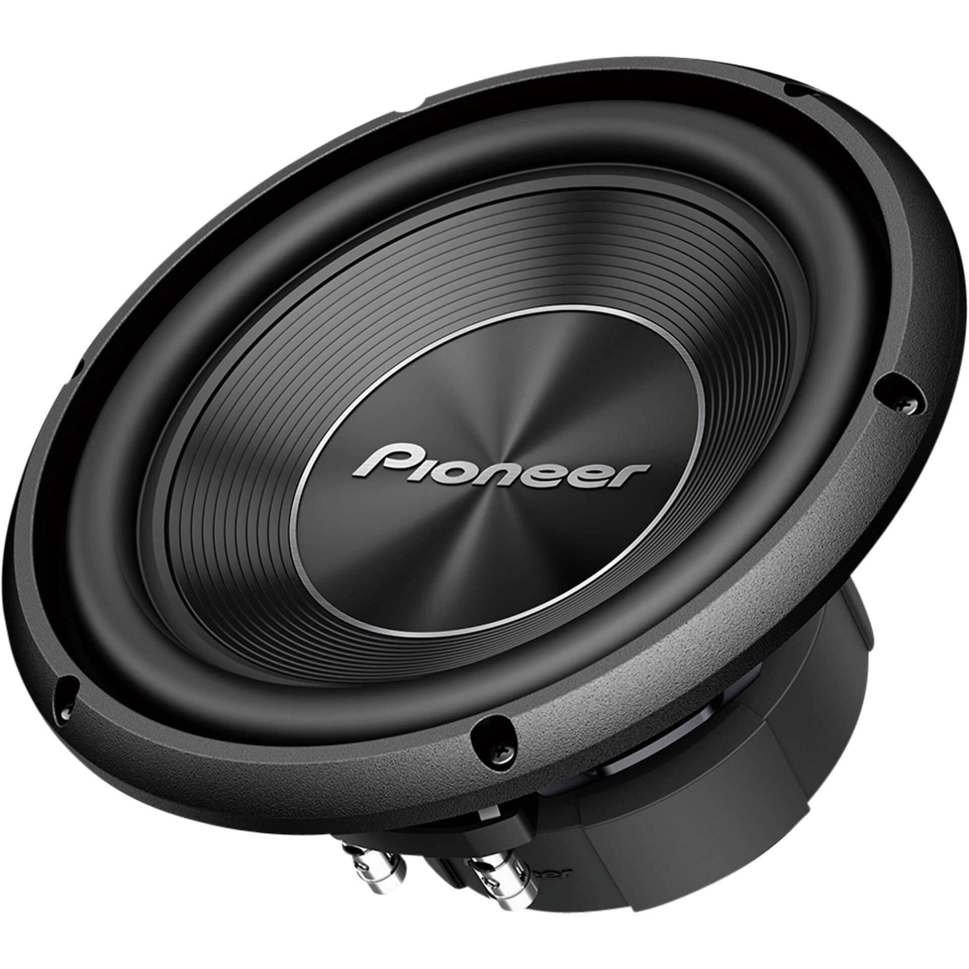 Pioneer TS-A250S4 Subwoofer mit Schwingspule für den Gehäuseeinbau (1.300 W), 25 cm/10", IMPP Membran für kraftvollen Klang, Kontinuierliche Ausgangsleistung 400 W, schwarz von Pioneer