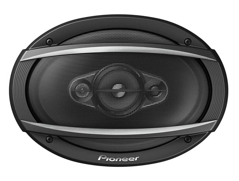 Pioneer TS-A6980F 6" x 9" (ca. 15x23 cm) 4-Weg-Koaxiallautsprecher Set mit 2 Lautsprechern (je 650W max., 100W Sinus), kraftvoller Klang, 86 mm Einbautiefe, 153x222 mm Einbauausschnitt, mit Gitter von Pioneer