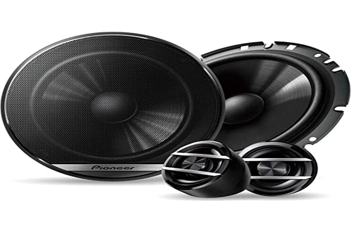 Pioneer TS-G170C 17 cm 2-Weg-Komponentenlautsprecher Set mit 2 Lautsprechern (je 300W max., 45W Sinus), kraftvoller Klang, 49.7mm Einbautiefe, 144mm Einbauausschnitt, mit Gitter von Pioneer