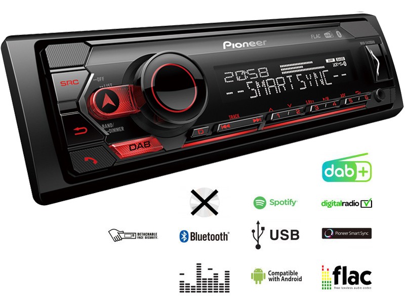 PIONEER Autoradio MVH-S420DAB von Pioneer