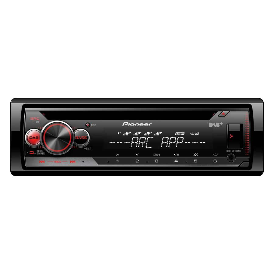 Pioneer DEH-S410DAB 1-DIN Autoradio mit DAB/DAB+ von Pioneer