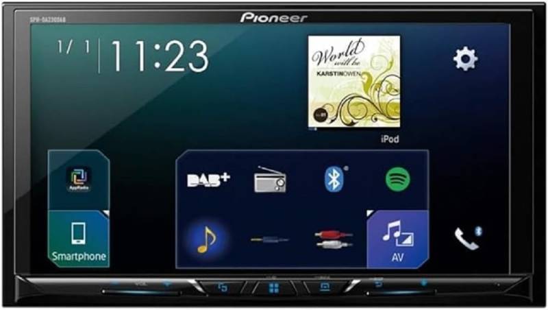 Pioneer SPH-DA230DABAN inkl. DAB Antenne, 7" 2DIN Mediareceiver mit Apple CarPlay, Android Auto, DAB+ und Bluetooth von Pioneer