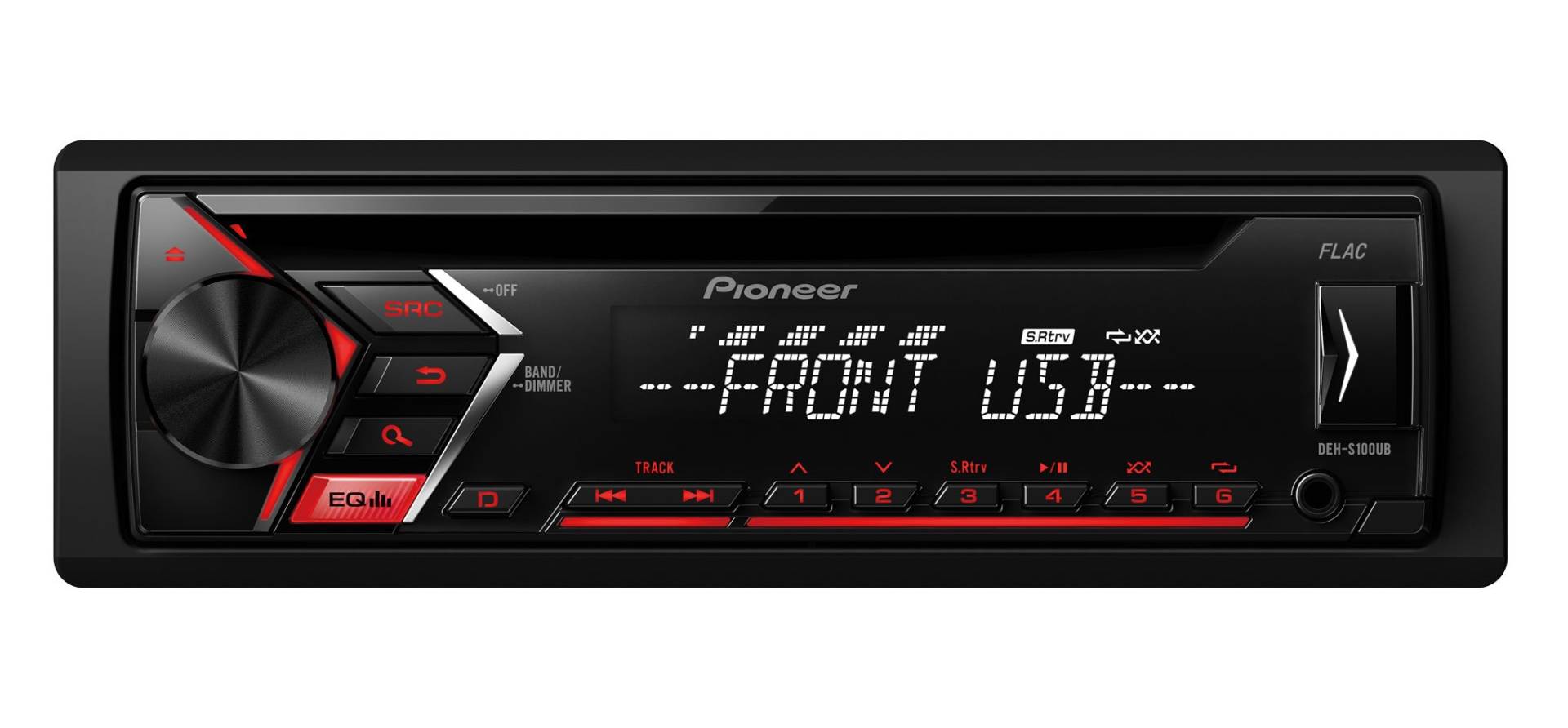 Pioneer MVH-S100UB | 1DIN Autoradio mit RDS | USB für MP3, WMA, WAV, FLAC | AUX-Eingang | Android-Unterstützung | ARC App von Pioneer