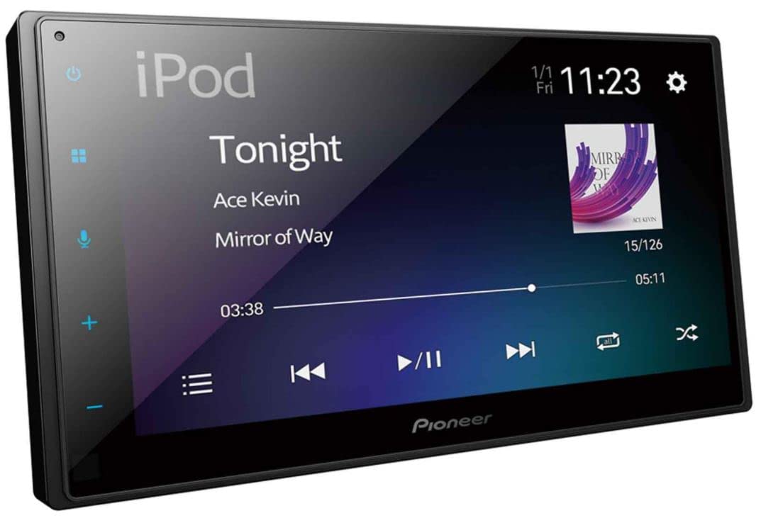 Pioneer SPH-DA160DAB, 6,8" 2DIN Mediareceiver mit Apple CarPlay, Android Auto, DAB+ und Bluetooth von Pioneer