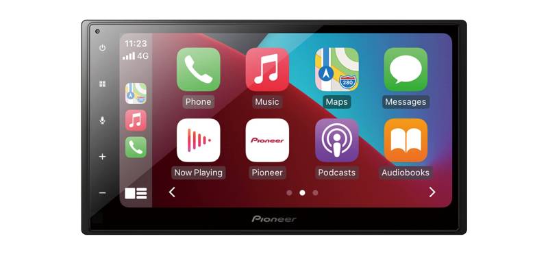 Pioneer SPH-DA160DAB-F, 6,8" 2-DIN-Mediareceiver mit Apple CarPlay, Android Auto, DAB+ und Bluetooth, inklusive Displayschutzfolie, Schwarz von Pioneer