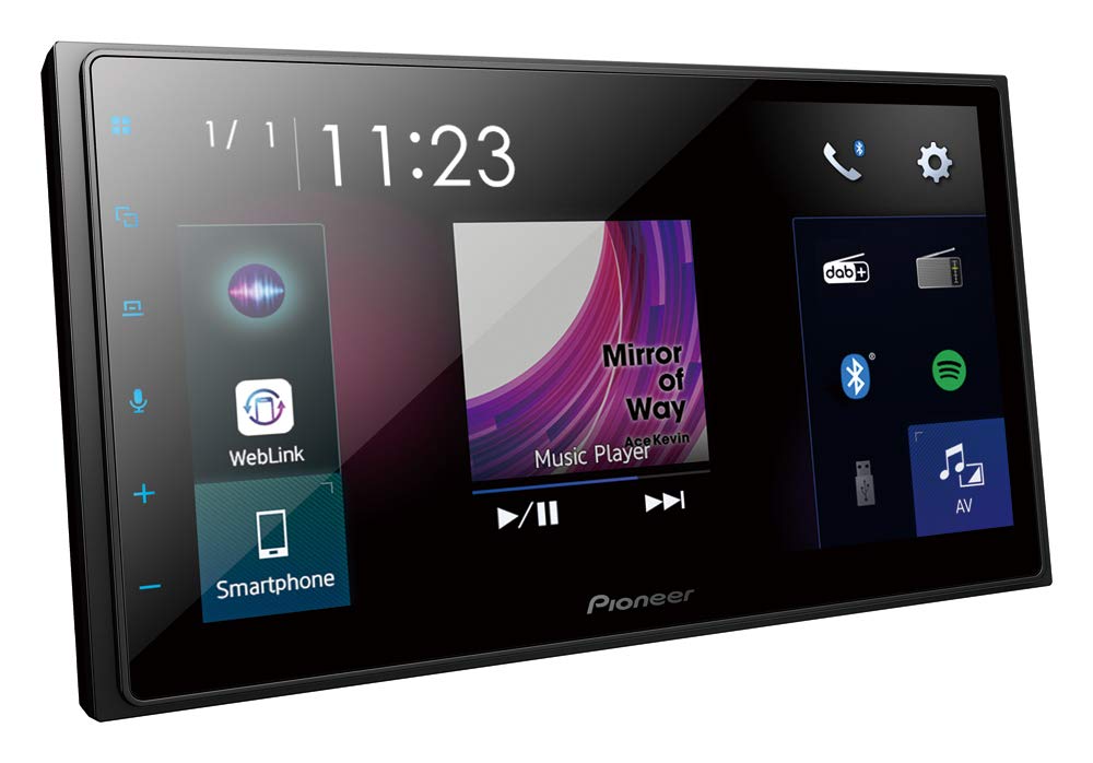 Pioneer SPH-DA250DAB, 6,8" 2-DIN-Mediareceiver mit Apple CarPlay, Android Auto, DAB+ und Bluetooth, Schwarz von Pioneer