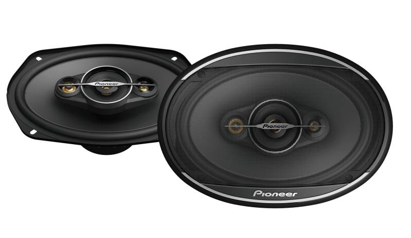 Pioneer TS-A6961F 6 x 9 4-Weg-Koaxial-Lautsprecher Set mit 2 Lautsprechern (je 450 W max, 90 W Sinus), kraftvoller Klang, hoher Wirkungsgrad, 72 mm Einbautiefe, 153x222 mm Einbauausschnitt, Gitter von Pioneer