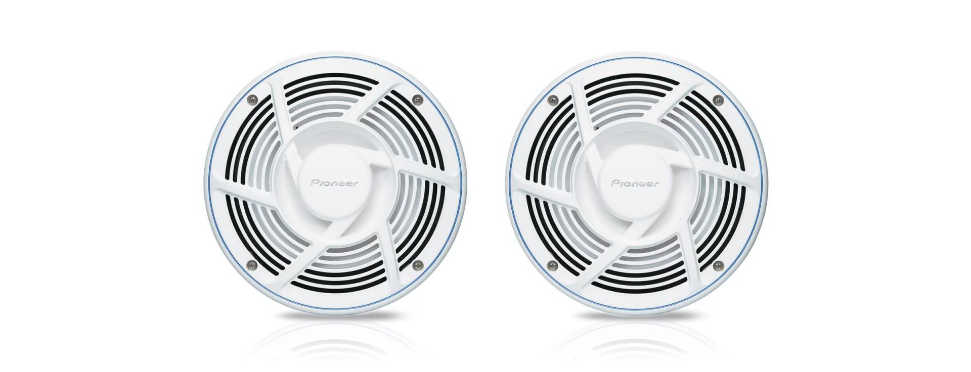 Pioneer TS-ME650FS Marinetauglicher 2-Wege Koaxial Lautsprecher (250 W), 16.5 cm, Schutzart IPX7, Einbautiefe 60 mm, Gitter in Schwarz und Weiss von Pioneer