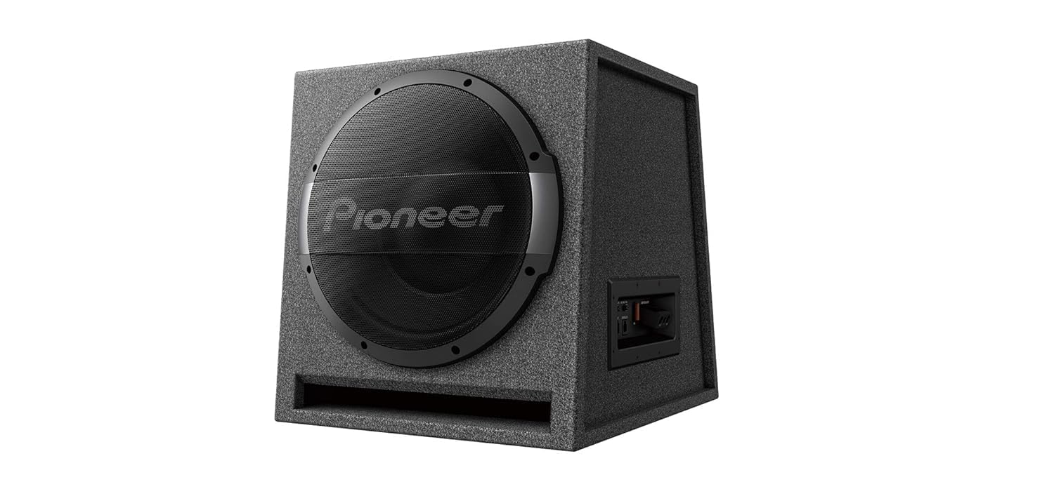 Pioneer TS-WX1210AH Aktivsubwoofer, leistungsstarker Gehäuse Subwoofer mit 1500 W Maximalleistung, 30 cm Subwoofer in MDF Gehäuse, IMPP Membran, schwarz, Eingangsnennleistung 600 W von Pioneer