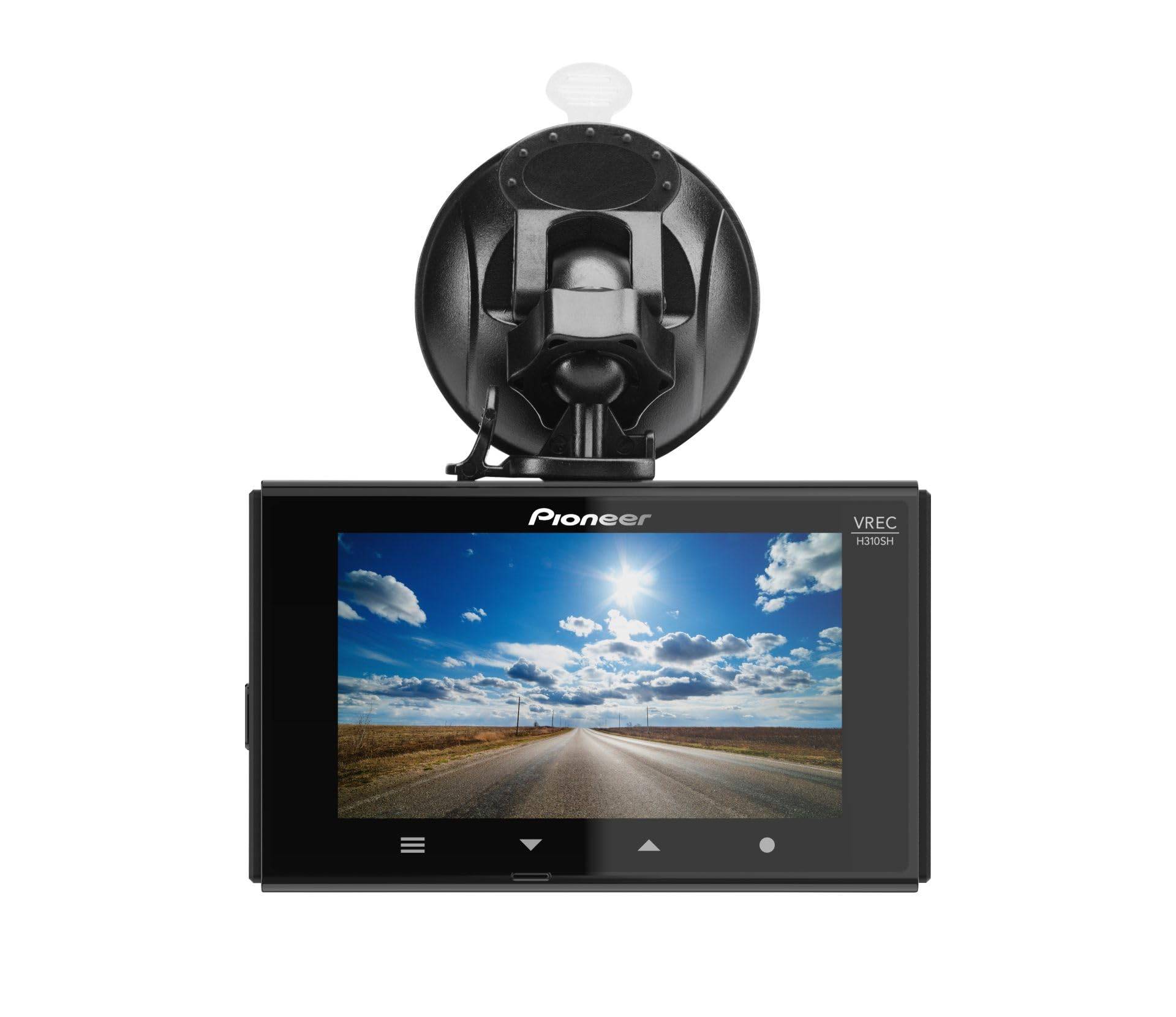 Pioneer VREC-H310SH Dashcam: Frontkamera mit 3” Display, 139° Weitwinkel Frontkamera, 3“ Farbdisplay, integriertes Mikrofon von Pioneer