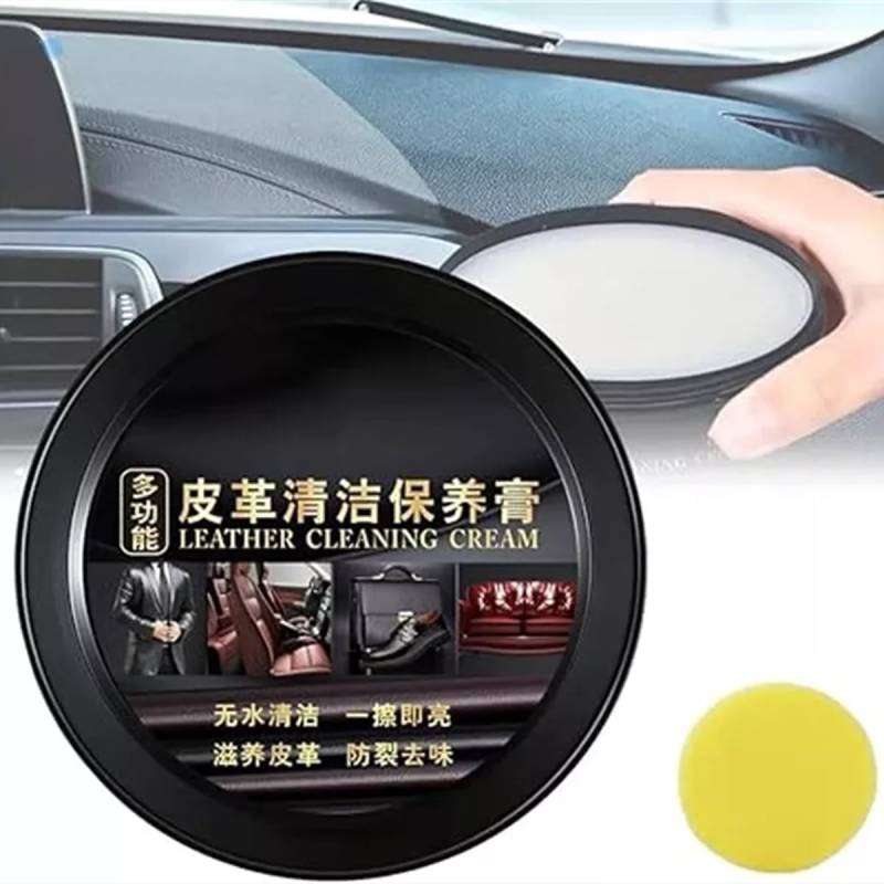 Pisheng Lederpflegecreme für Autos, Lederreparaturset Autoinnenraum, Innenlederreinigungscreme, Autolederpflege-Ölpaste (1 Stück) von Pisheng