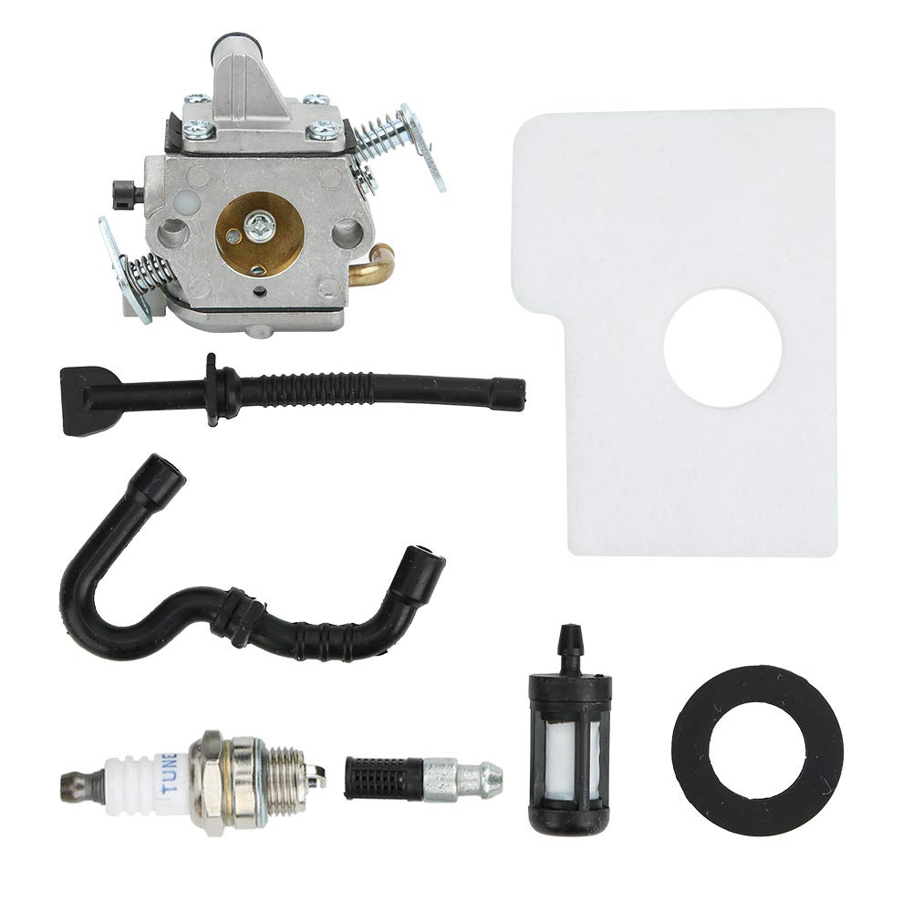 Vergaserfilter Dichtungssatz Passend, MS170 Vergaser Vergaser Filter Dichtung Kit Ersatz Motor Vergaser Set für MS170 MS180 017 018 Filter Dichtung Kettensäge Rasenmäher Teile Zubehör von Pissente