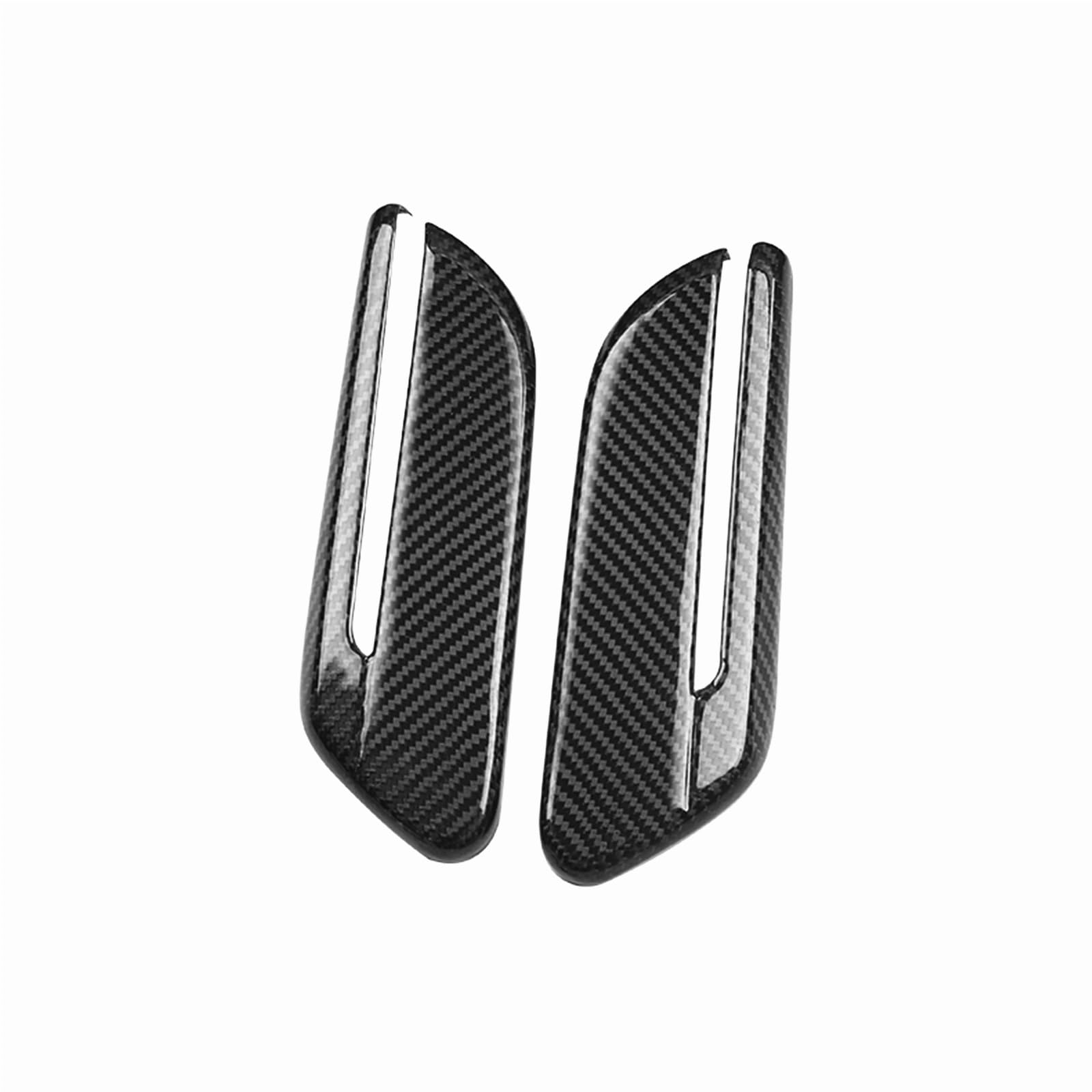 Pizgear, for, for Mini, Cooper F55 F56 F57 2019-2022 Carbon Fiber Seitenmarkierungs-Kotflügel-Entlüftungs-Canard-Abdeckung Verkleidung Karosseriesplitter Flow Spoiler Entlüftungsspoiler für die vord von Pizgear