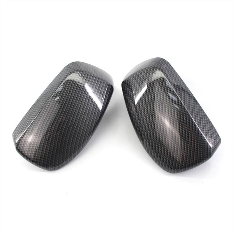 Pizgear, for BMW, 5er E60 E61 E63 E64 2004-2008 520i 525i 528i 528xi 530i Rückspiegel-Abdeckkappe, Kohlefaser, Schwarz Seitenspiegelabdeckungen Kappen(Carbon Fiber) von Pizgear