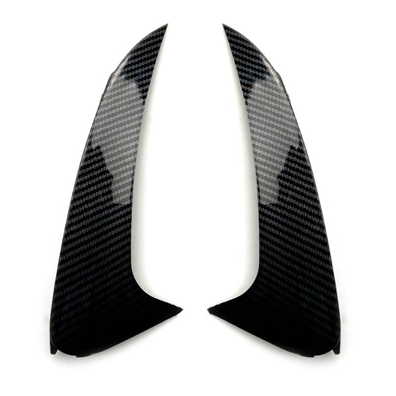 Pizgear, for Mercedes-Benz, CLS W218 2014-2017 Limousine 4-Türer Heckstoßstange Seitliche Lüftungsschlitzverkleidung Schwarz glänzend/Carbonfaser-Optik Spoiler Splitter Entlüftungsspoiler für die vor von Pizgear