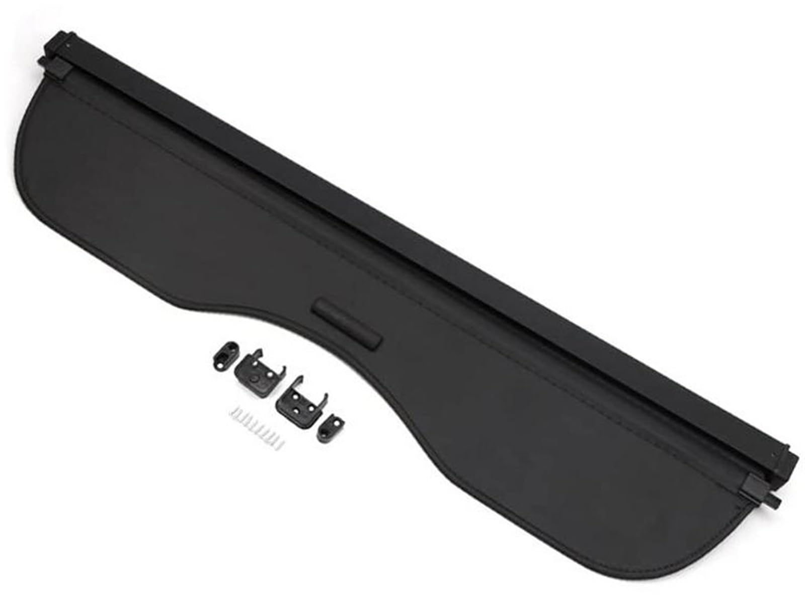 Pizgear, for Nissan, for Qashqai, J11 2014–2016, Schwarze einziehbare Kofferraumabdeckung, Innenteile Kofferraum-Aufbewahrungshalterung von Pizgear