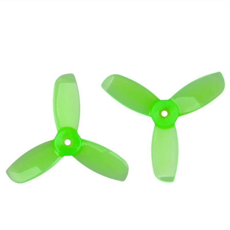 Pizgear 1,9X4X3 3-Blatt-PC-Propeller mit quadratischem Loch, for FPV Racing Freestyle 2-Zoll-Cinewhoop-Drohnen leichte Drohnenpropeller(4Pairs Green) von Pizgear