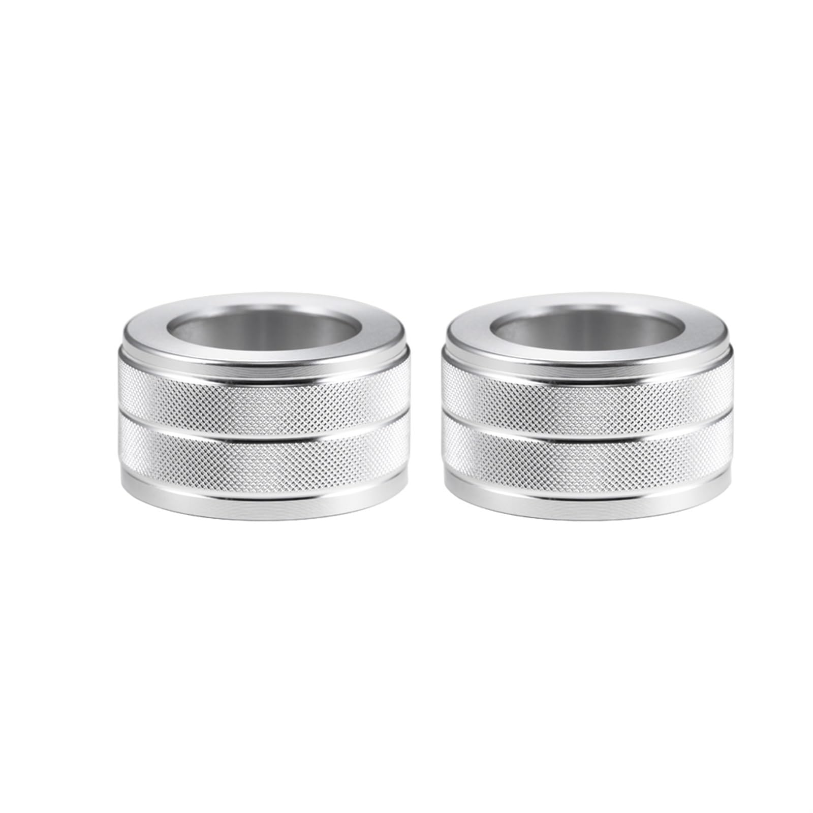 Pizgear 1 3 X5 X6 E87 E81 E82 E90 E91 E92 E93 E70 E71 Aluminiumlegierung Klimaanlage Soundschalter Steuerknopf Zierringabdeckung Abdeckring für den Lüftungsknopf(Silver,for X6 E71) von Pizgear