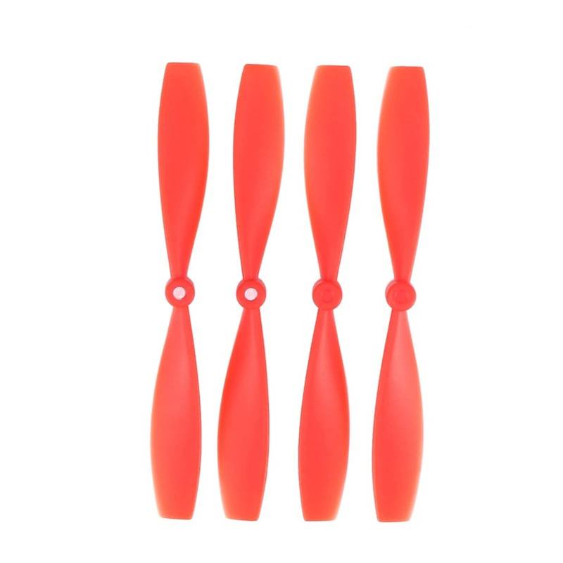 Pizgear 10 Paar CW CCW Propeller Mini Requisiten Klingen Ersatzteile Zubehör, for Xiaomi MITU RC FPV Drone Quadcopter Flugzeug UVA leichte Drohnenpropeller(4 Pcs Red) von Pizgear