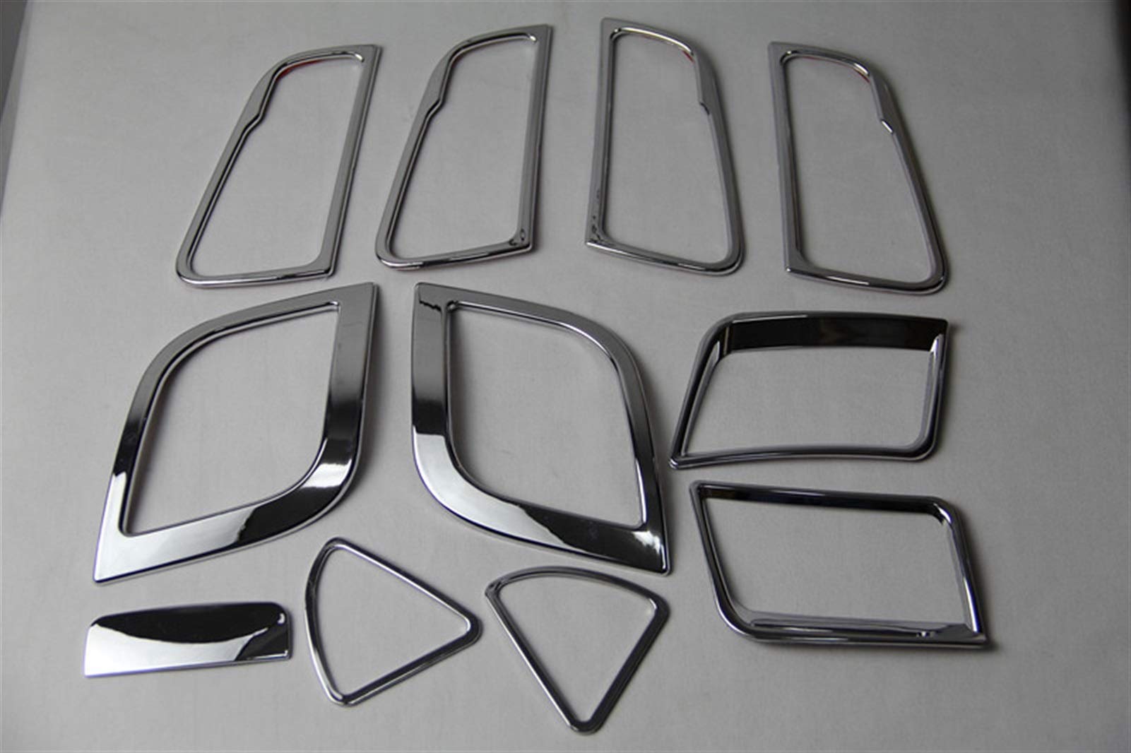 Pizgear 12-teilige Klimaanlage Luftauslass Türgriffabdeckung ABS Chrom Dekoration, for Solaris, for Accent Car Hatchback 2011-2015 2011-2016 Lüftungsring für Auto-Klimaanlage(11pcs MT) von Pizgear