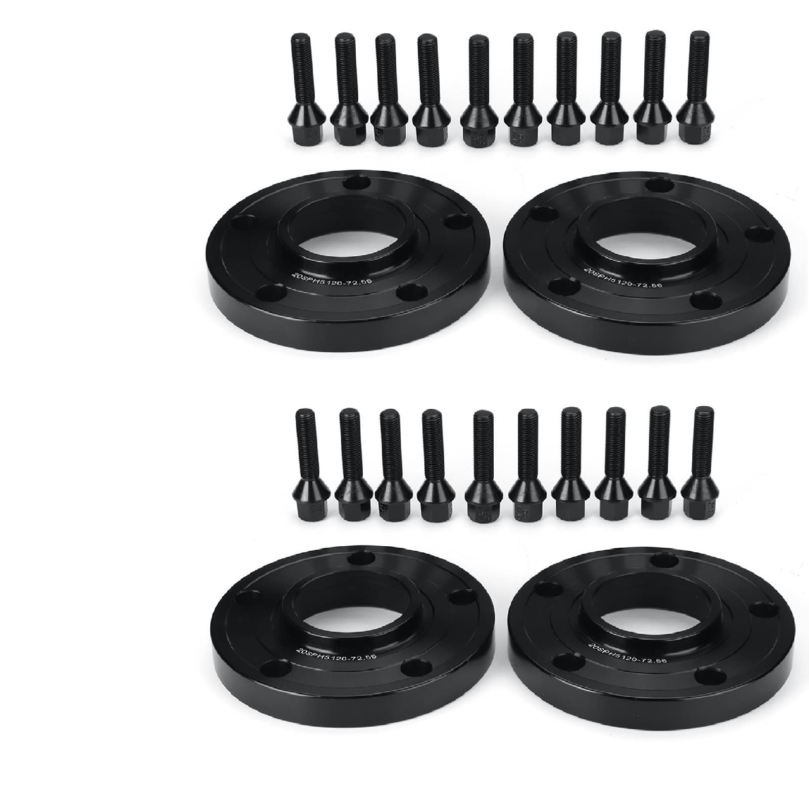 Pizgear 12mm Spurverbreiterung Adapter PCD 5x120mm CB 72,56mm, for, 1 3 5 6 7 8 Serie E82 E88 E30 E36 E46 E34 E53 E46 E60 E91 Abstandshalter für Autonaben(4pcs) von Pizgear