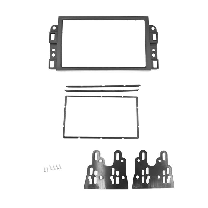 Pizgear 2-DIN-Autoradio-Rahmen, Stereo-Armaturenbrett-Einbauverkleidung, for Chevrolet, Lova Captiva Gentra Aveo Epica 2006–2011 Fahrzeugradio-Armaturenbrettrahmen von Pizgear