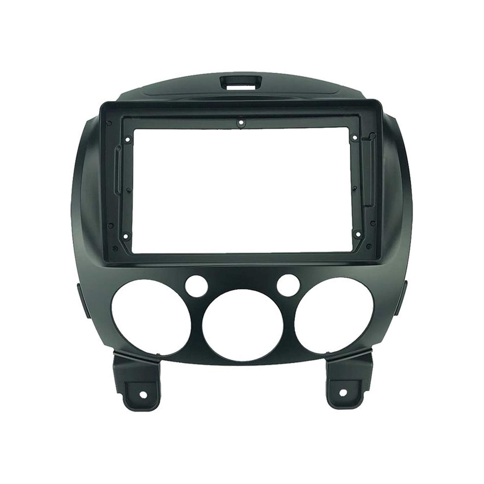 Pizgear 2 Din 9 Zoll Autoradio-Installations-DVD GPS Mp5 ABS PC Kunststoff Blende Armaturenbrett Flugzeugrahmen, for Mazda, 2 2010+ Dash Kit Autoradio-Blende von Pizgear