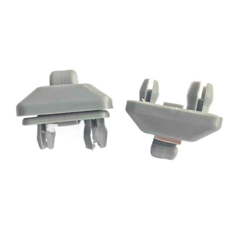 Pizgear 2 Stück Auto-Innenraum-Sonnenblenden-Clip-Haken, for, for A1 A3 S3 A4 S4 A5 S5 Q3 Q5 TT Quattro Grau OEM Nr. 8U0857562 8E0857562 Clips für die Innenseite der Sonnenblende von Pizgear