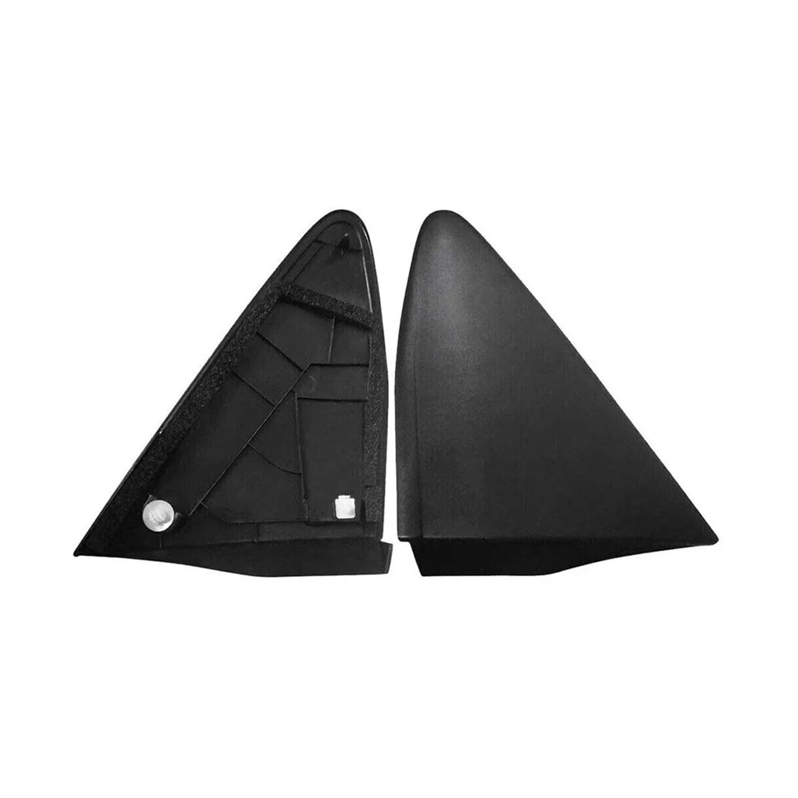 Pizgear 2-teilige dreieckige Abdeckung for den vorderen Rückspiegel des Autos, for Toyota, Yaris 2012-2014# 60117-0D111 / 60118-0D111, Direkter Ersatz Kfz-Seitenspiegelabdeckung von Pizgear