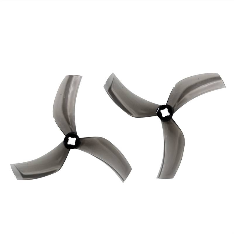 Pizgear 24 Stück/12 Paar D90 3-Blatt-Propeller, for Cinewhoop Quad Mini FPV Motor 2203-2306 3,5 Zoll leichte Drohnenpropeller(Light Grey) von Pizgear