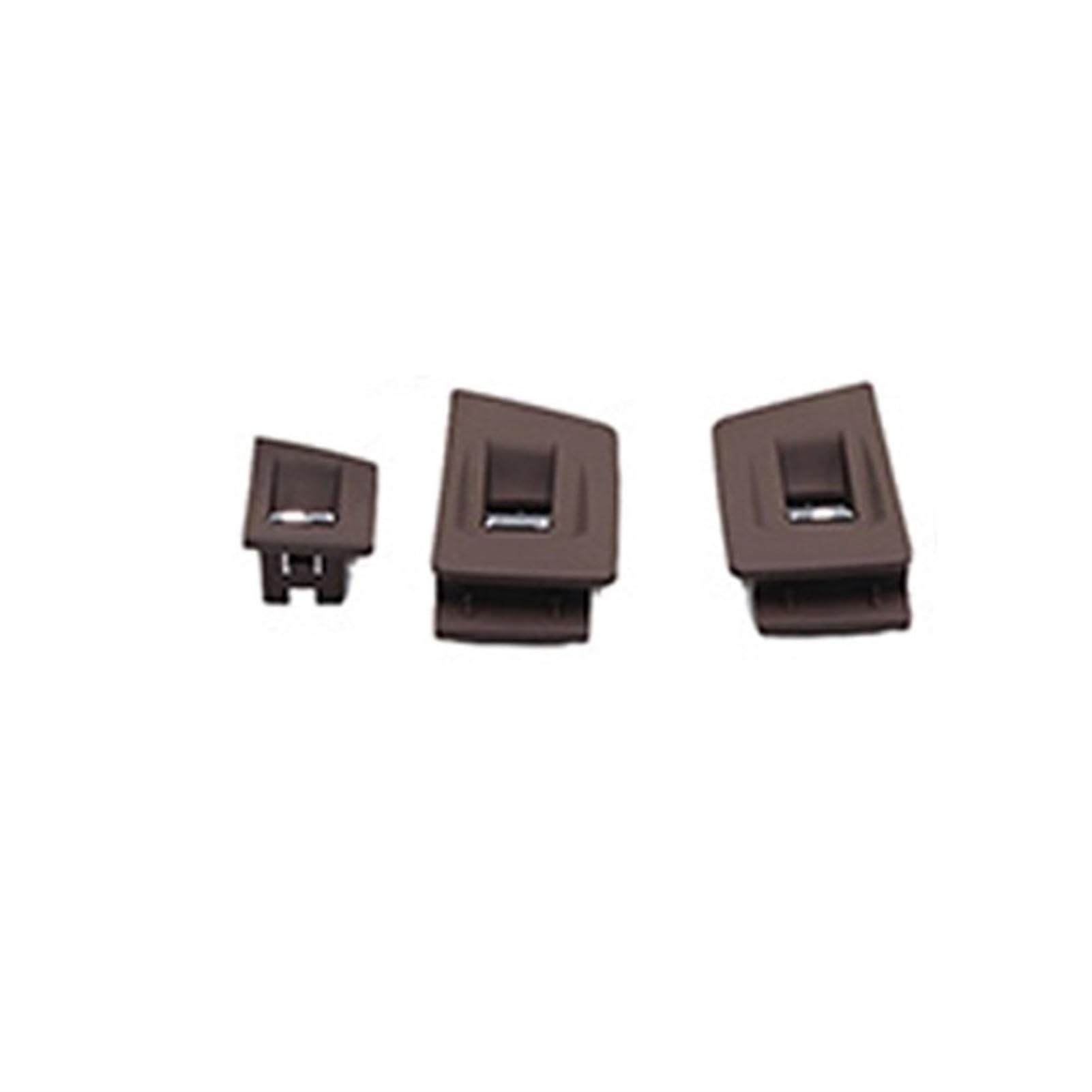 Pizgear 3-teilige LHD-Fensterheber-Knopfleiste, schwarz-beige, for, for 5er F10 F11 5er Zierabdeckung für Autogriffe(Mocha Brown) von Pizgear