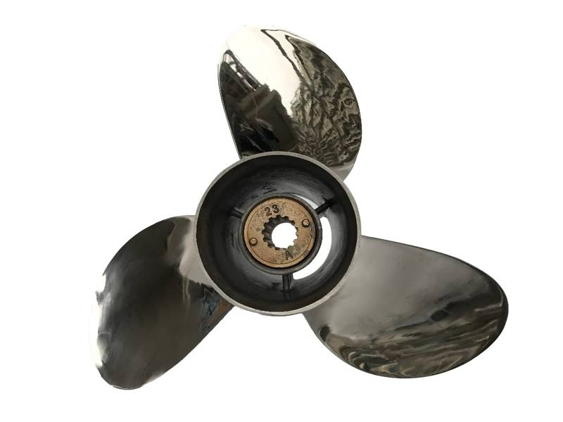 Pizgear 3x11,5x12 45HP-55HP, for Johnson Propeller, Edelstahl-Propeller 13 Zähne, for Johnson Cheap Boat Motors Marine Propeller Ersatz-Außenbordpropeller von Pizgear