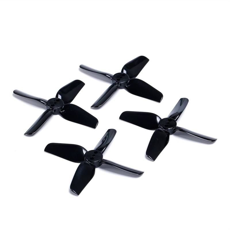 Pizgear 4-Blatt-PC-Propeller, for RC FPV Racing Freestyle 2-Zoll-Cinewhoop-Drohnen leichte Drohnenpropeller(2Pairs Black) von Pizgear