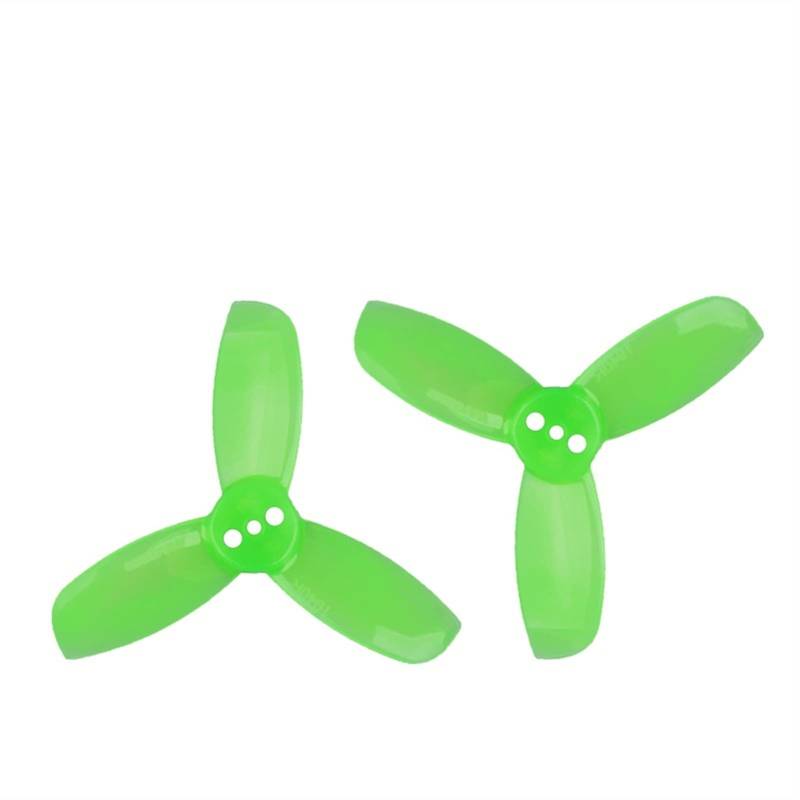 Pizgear 4 Paar 1,9 x 4 x 3 3-Blatt-PC-Propeller, for FPV Racing Freestyle 2-Zoll-Cinewhoop-Drohnen mit 3 Löchern leichte Drohnenpropeller(4Pairs Green) von Pizgear