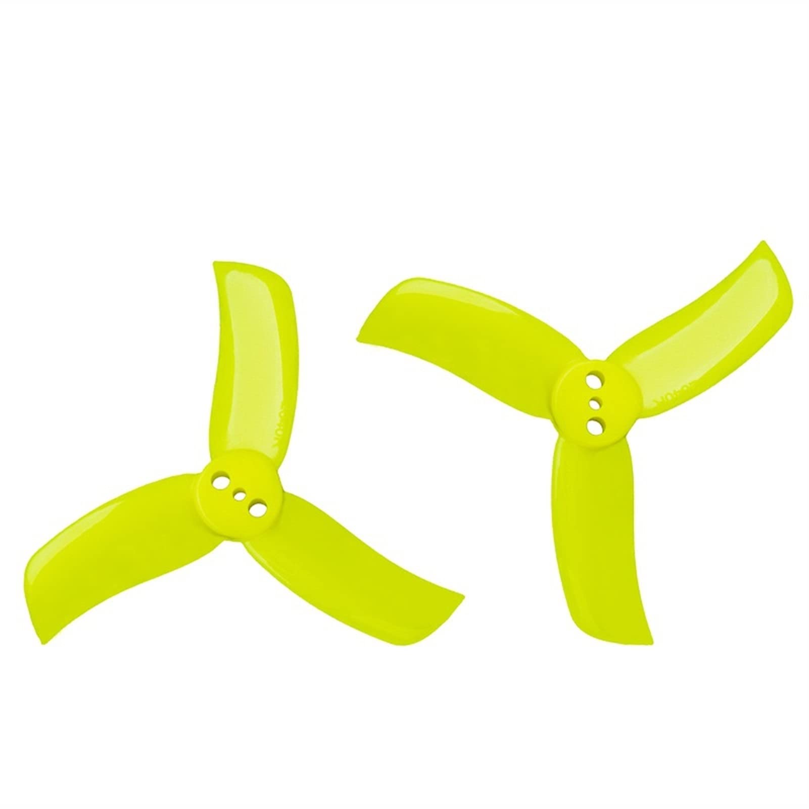 Pizgear 4 Paar 1,9 x 4 x 3 3-Blatt-PC-Propeller, for FPV Racing Freestyle 2-Zoll-Cinewhoop-Drohnen mit 3 Löchern leichte Drohnenpropeller(8Pairs Yellow) von Pizgear