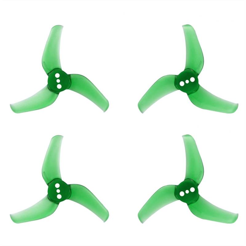 Pizgear 4 Paar 2,5 x 4 x 3 3-Blatt-PC-Propeller, for RC FPV Racing 2,5 Zoll Zahnstocher Cinewhoop Kanaldrohnen leichte Drohnenpropeller(4Pairs Green) von Pizgear