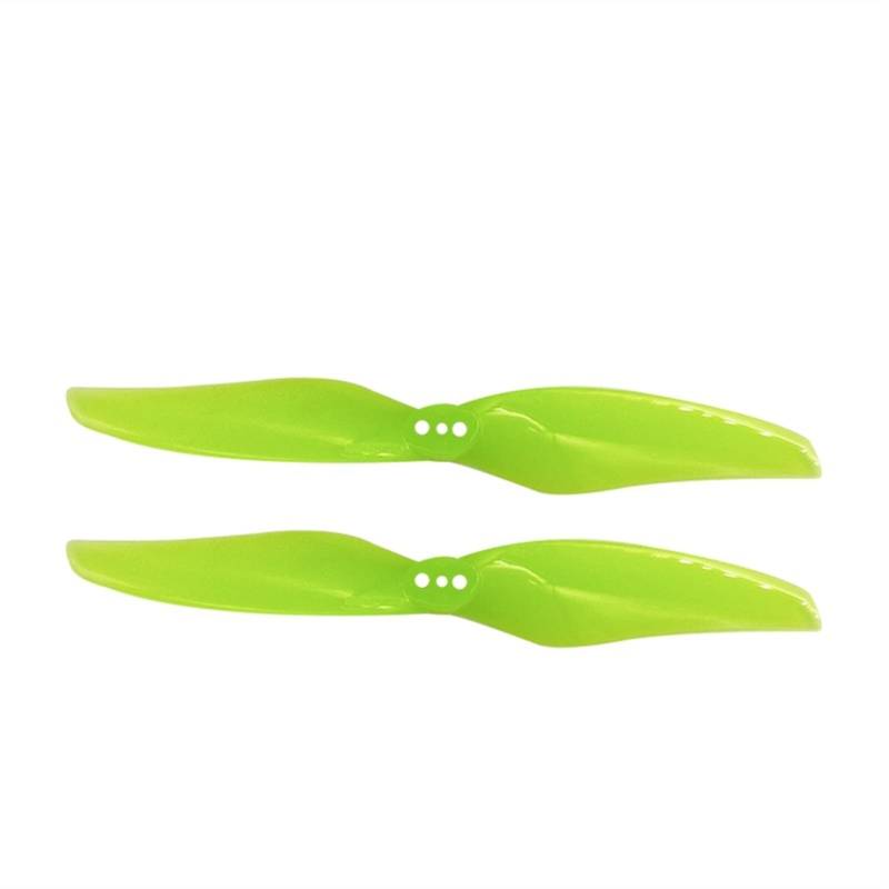 Pizgear 4 Paar 4X2,4 2-Blatt-PC-Propeller, for Explorer LR4 FPV Racing 4-Zoll-Zahnstocher-Micro-Langstreckendrohnen leichte Drohnenpropeller(4Pairs Yellow) von Pizgear