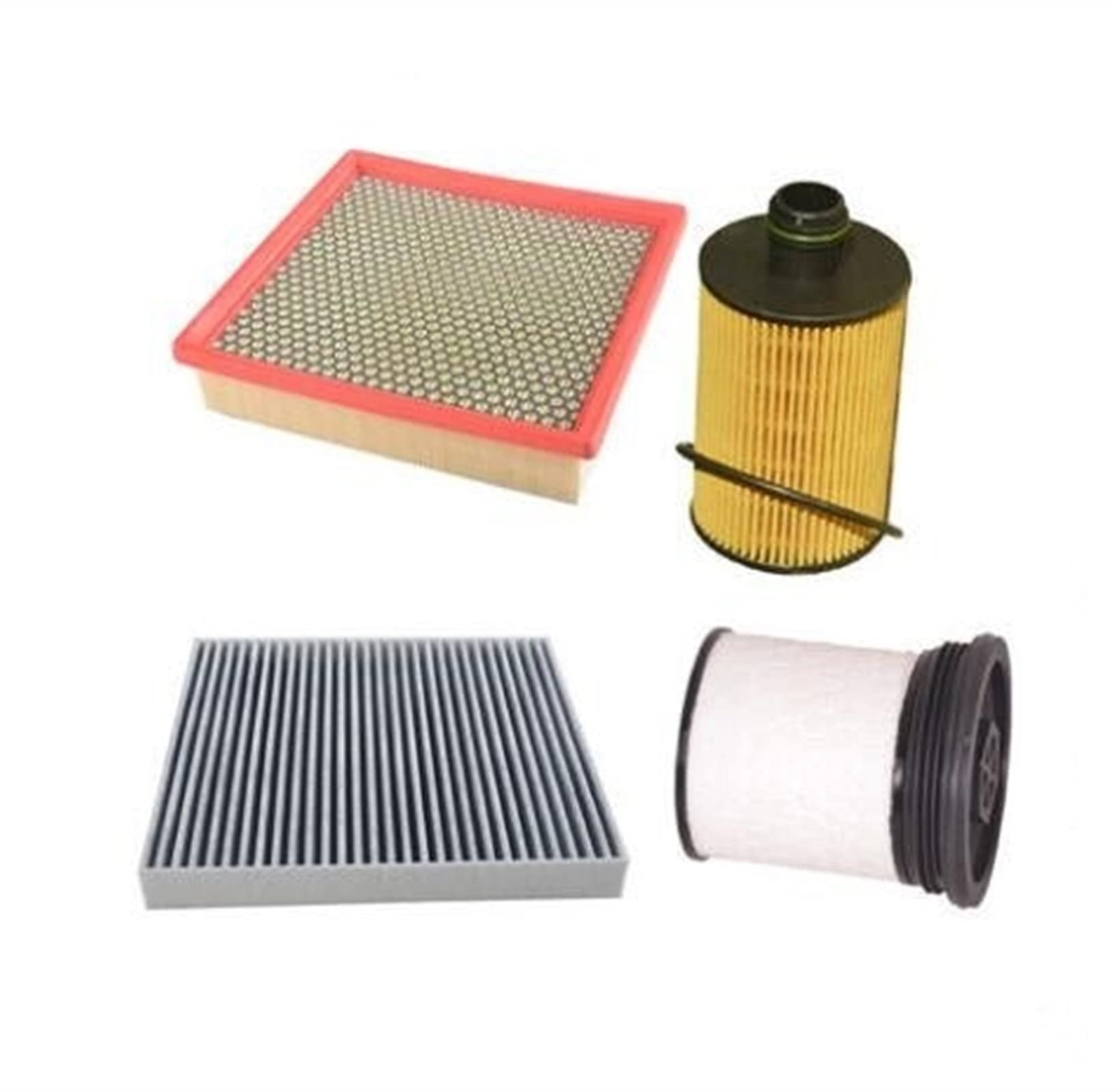 Pizgear 4 Teile/los Öl Motor Luftfilter Kabine Filter Öl Filter Kraftstoff Filter, for Jeep, Grand Cherokee 3,0 L 2014-2017 Luftfilter Auto von Pizgear