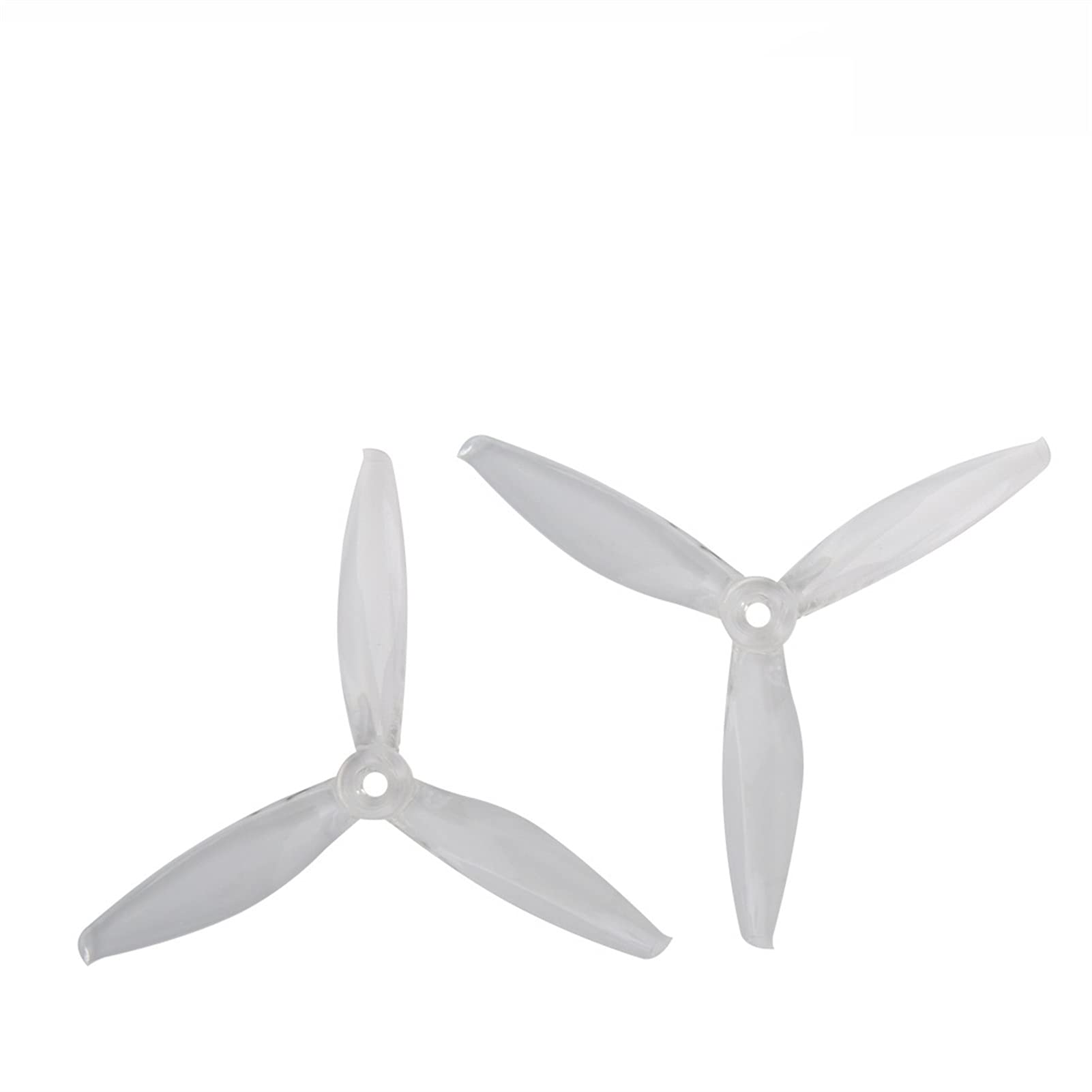 Pizgear 5,1 x 4,4 x 3 3-Blatt-PC-Propeller, for RC FPV Racing Freestyle 5-Zoll-Drohnen leichte Drohnenpropeller(2Pairs Clear) von Pizgear