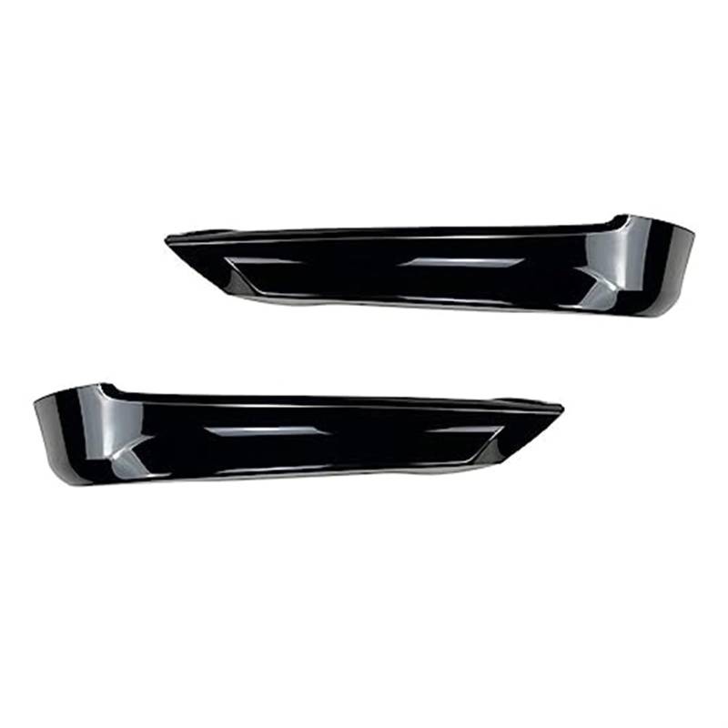 Pizgear 5PCS Auto Frontstoßstange Lippensplitter Diffusor Body Kit Spoiler Stoßstangenschutz Schutz, for, 3er E90 E91 2005-2008 Tuning Frontspoiler Stoßstangenspoiler(Black Gloss Black Splitter) von Pizgear