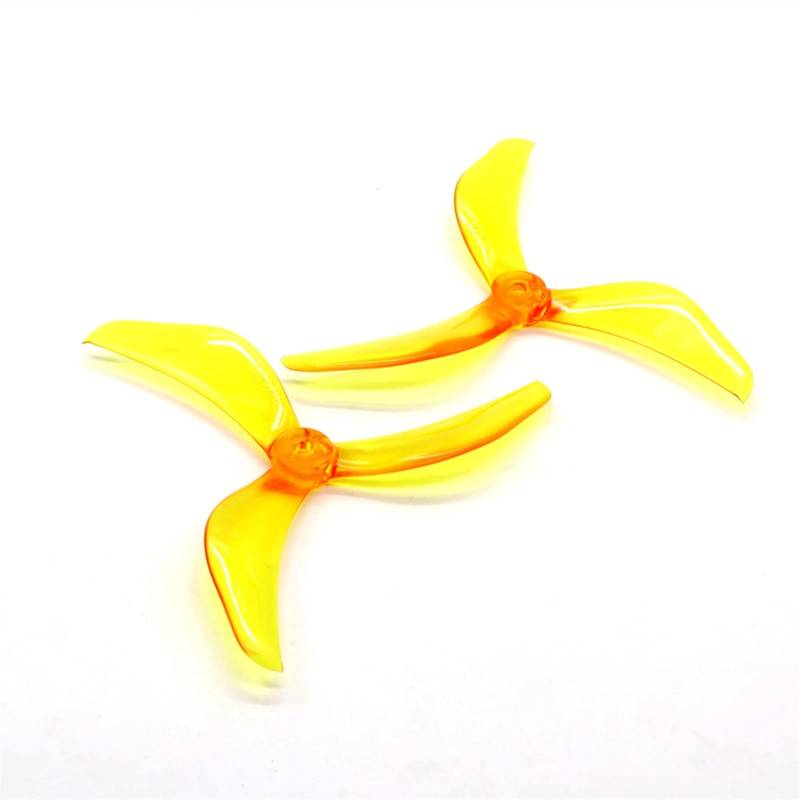 Pizgear 5X4,3X3 3-Blatt-Propeller, for RC FPV Racing Freestyle 5-Zoll-Drohnen leichte Drohnenpropeller(3Pairs Yellow) von Pizgear