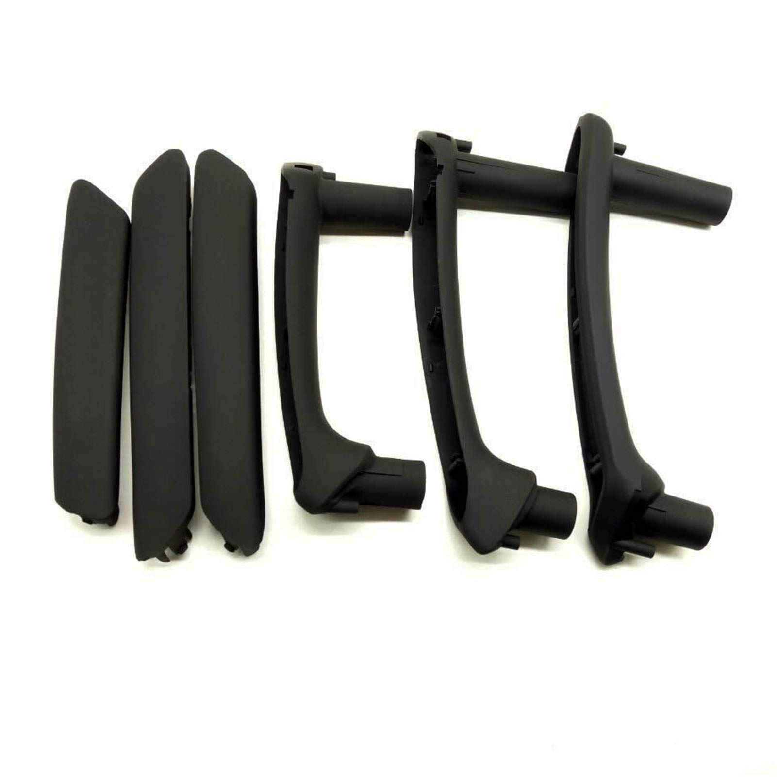 Pizgear 6 Teile/Satz Schwarz Innen Tür Griff Mit Trim, for VW, for Passat, B5 1998-2005 Innere Armlehne Türgriff innen von Pizgear