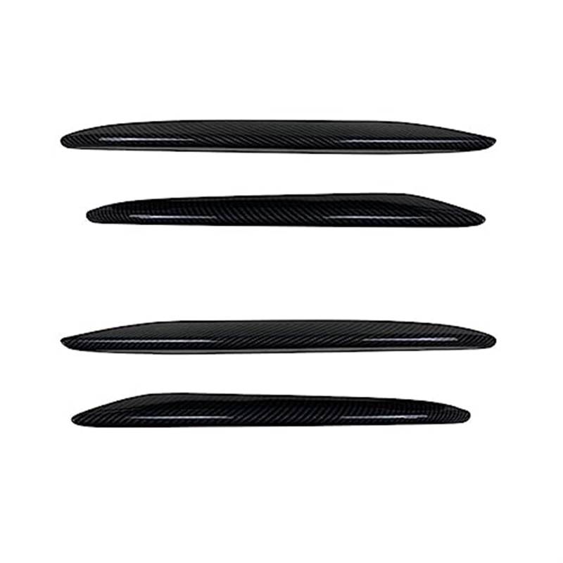 Pizgear ABS Auto Frontstoßstange Lippensplitter Spoiler Nebelscheinwerferverkleidung, for, E-Klasse W213 S213 E200 E220d E250 E300 AMG 2016-2020 Frontspoiler Stoßstangenspoiler(Black Carbon Fiber Loo von Pizgear