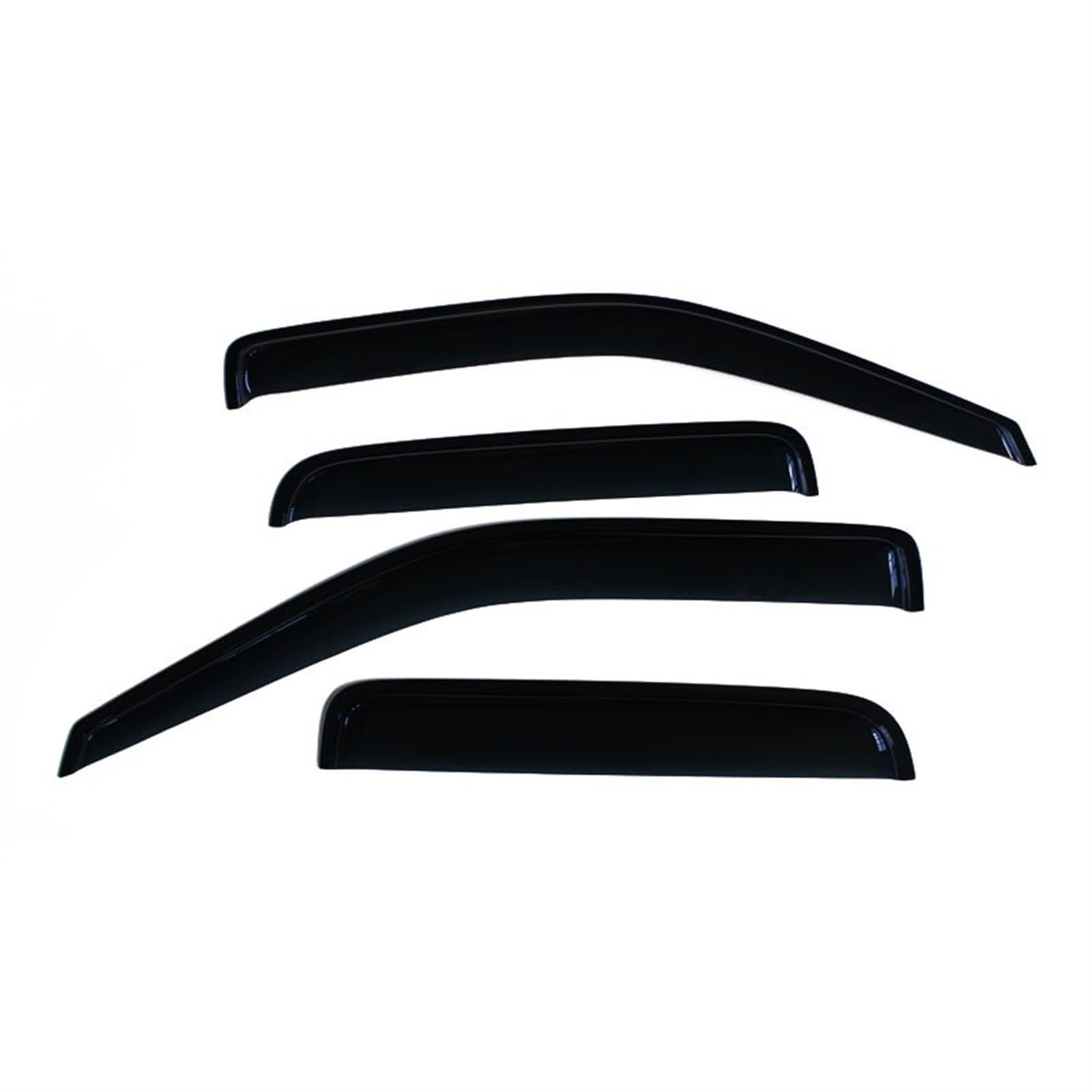 Pizgear ABS-Fensterabweiser, Türschild, Zubehör, Schwarze Farbe, Regenfensterblende, for Isuzu, for D-max Dmax 2007 2008 2009 2010 2011 Windabweiser-Set von Pizgear