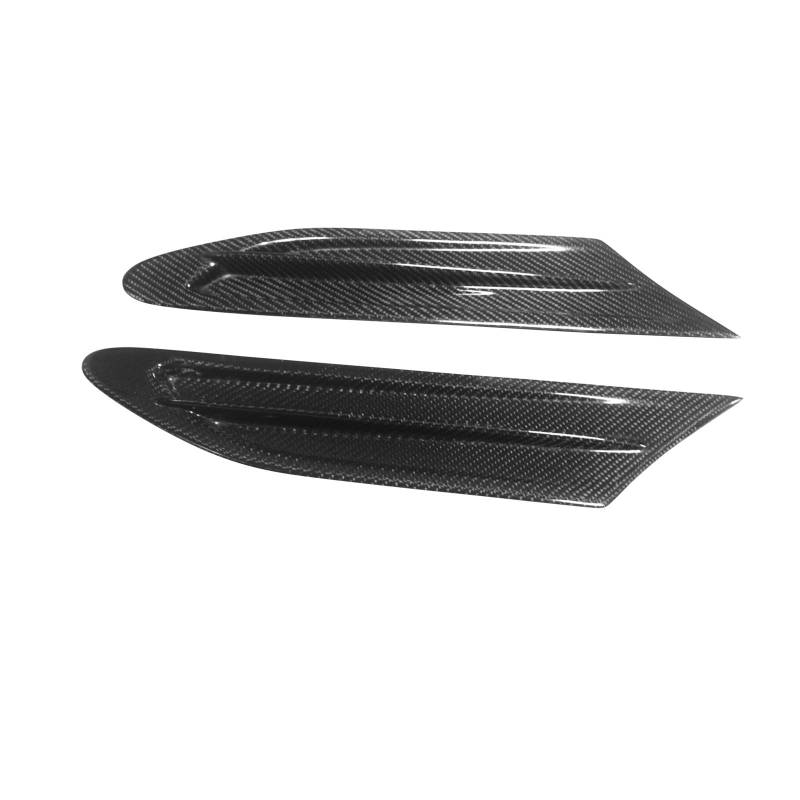 Pizgear Äußere Kotflügel-Entlüftungsverkleidung for Subaru, BRZ, Toyota, 86 GT86, Scion, FR-S 2012-2020 Carbon Fiber Splitter Cover Spoiler Canard Entlüftungsspoiler für die vordere Stoßstange(C Type) von Pizgear