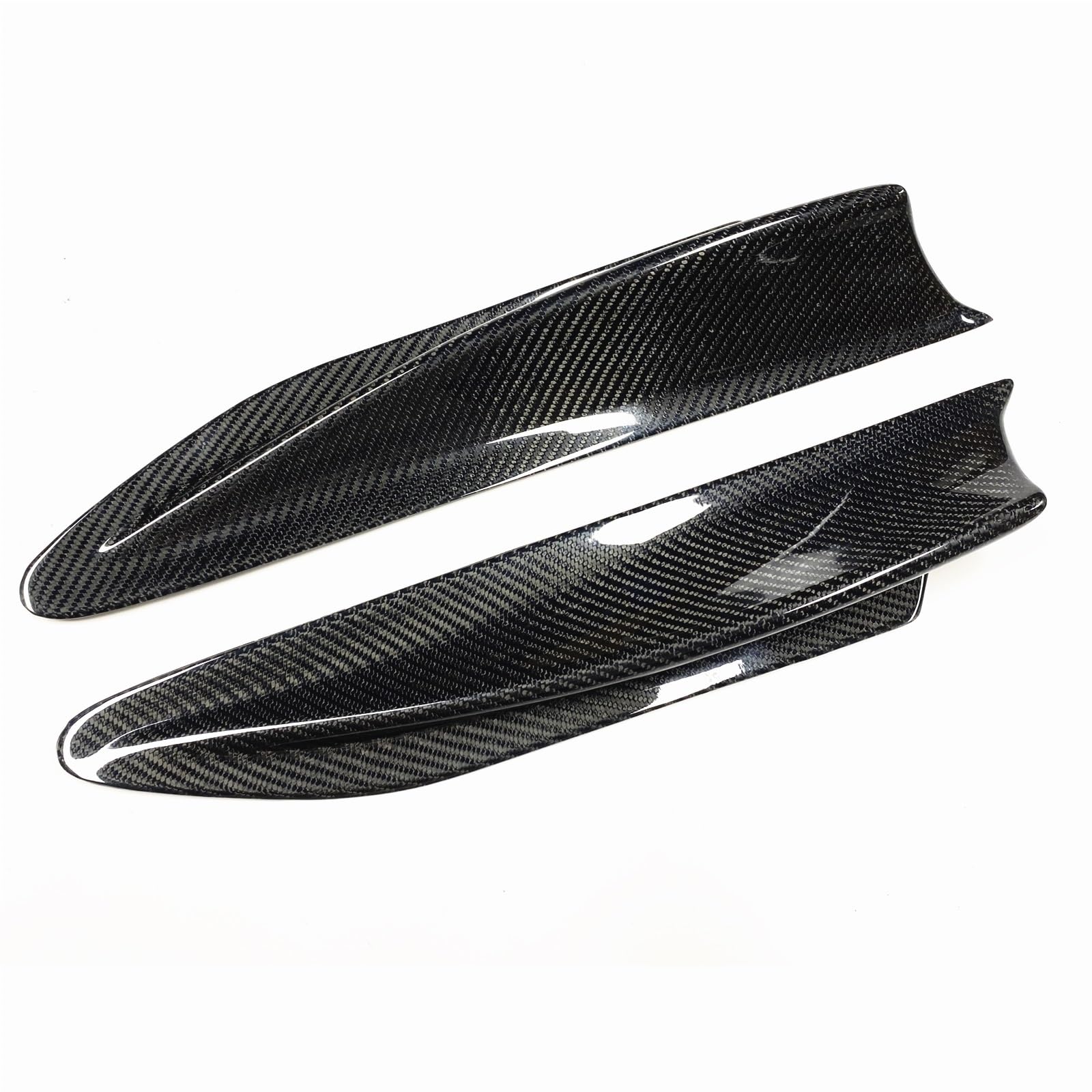 Pizgear Äußere Kotflügel-Entlüftungsverkleidung for Subaru, BRZ, Toyota, 86 GT86, Scion, FR-S 2012-2020 Carbon Fiber Splitter Cover Spoiler Canard Entlüftungsspoiler für die vordere Stoßstange(A Type) von Pizgear